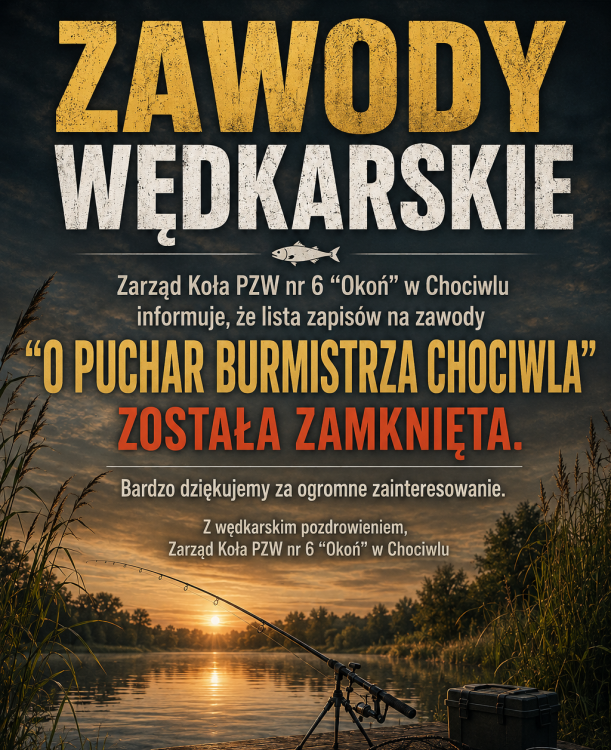 Zawody "O Puchar Burmistrza" - lista zapisów zamknięta 